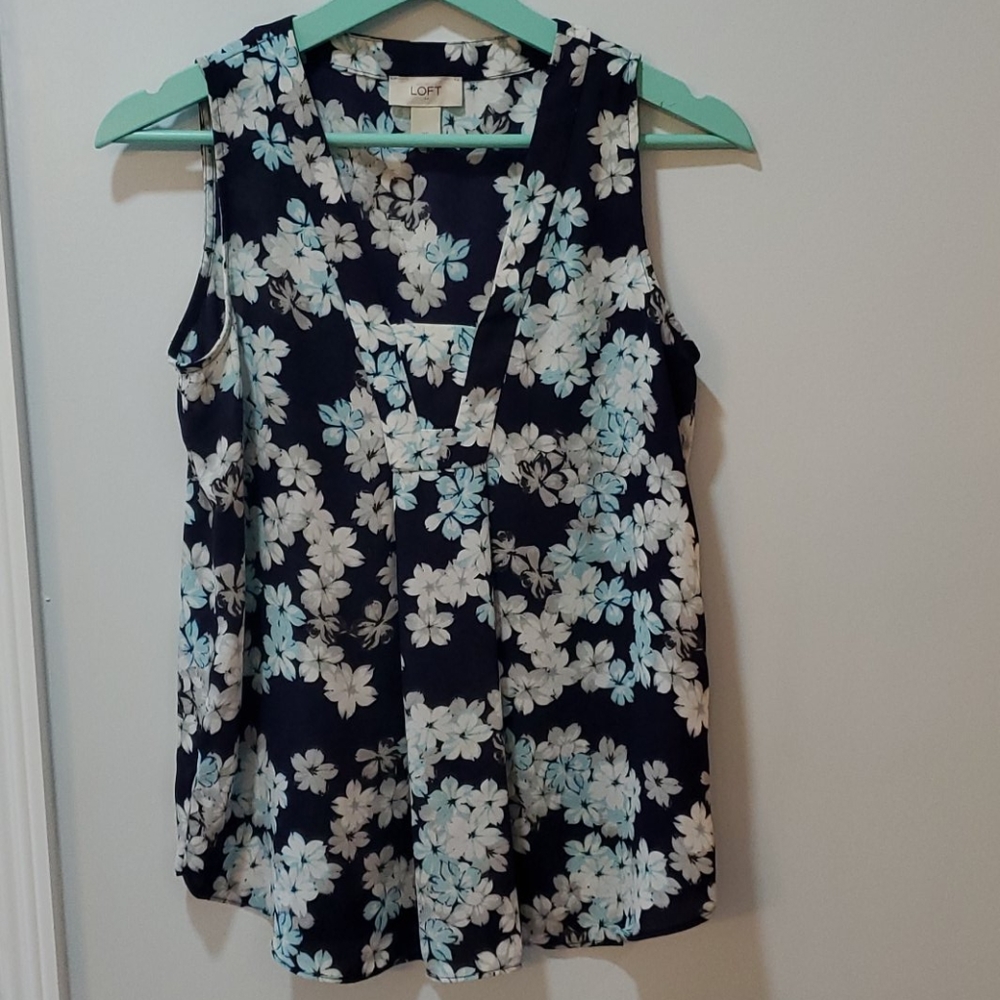 LOFT Floral Blouse